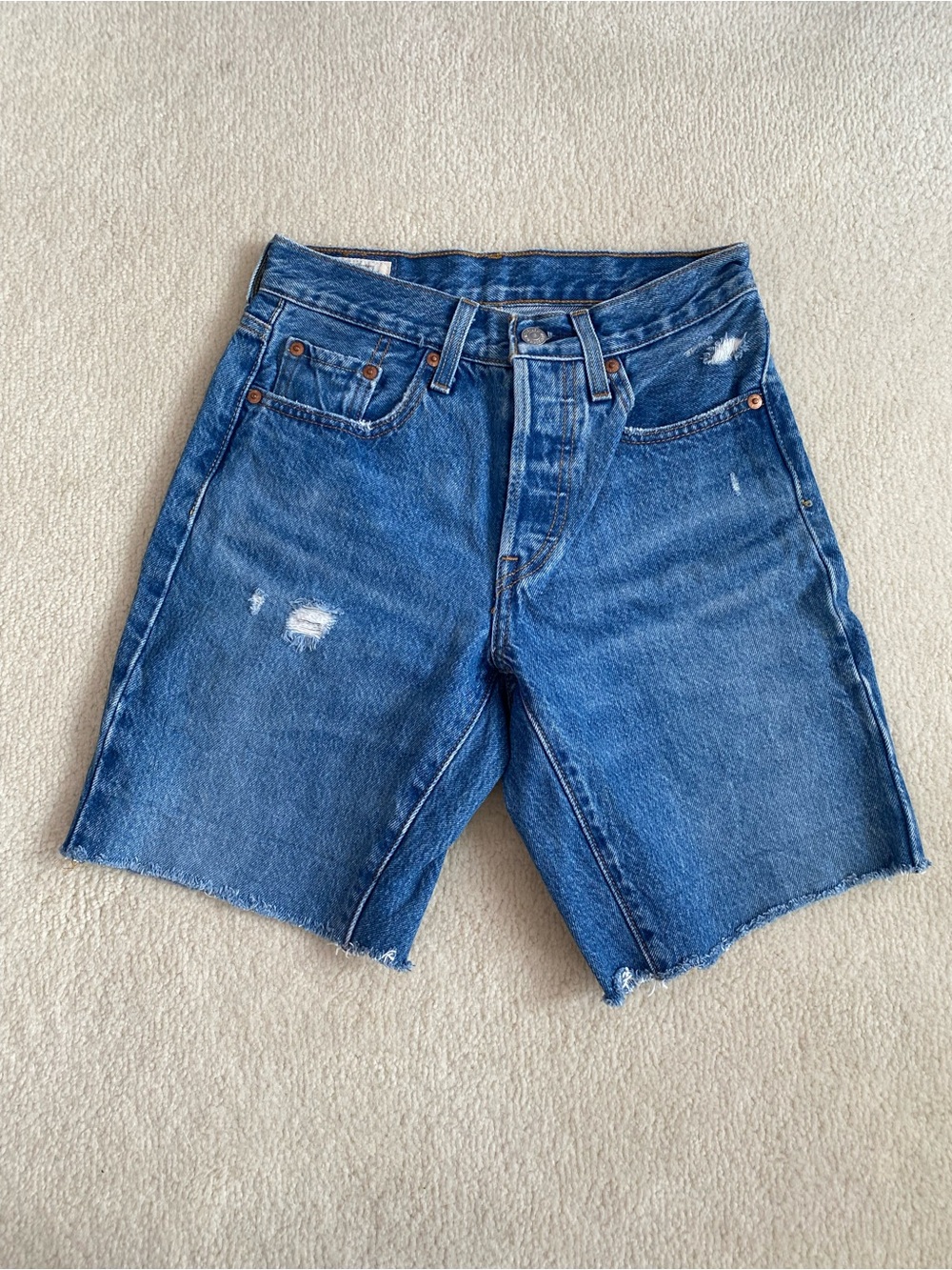 Levi’s 501 Mid Thigh Denim Shorts